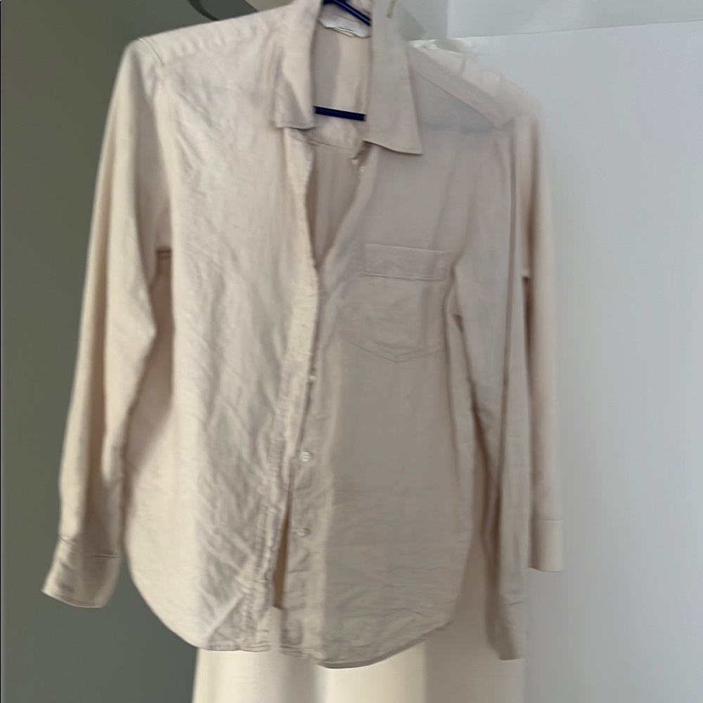 Classic Cream Button-Up Shirt